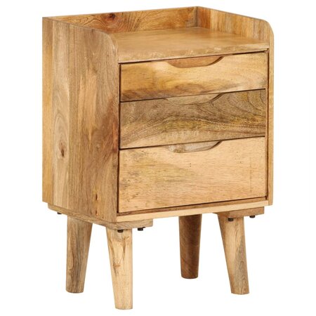 vidaXL Table de chevet Bois de manguier massif 40 x 30 x 59 5 cm