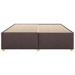 vidaXL Cadre de lit sans matelas marron foncé 180x200 cm tissu