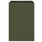 vidaXL Jardinière vert olive 52x48x75 cm acier laminé à froid