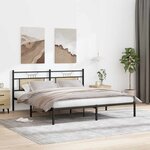 vidaXL Cadre de lit sans matelas chêne sonoma 183x203 cm