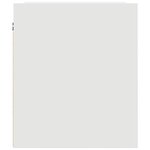 vidaXL Tables de chevet murales 2 Pièces blanc 38x34x40 cm