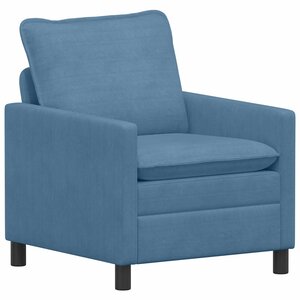 vidaXL Canapé Bleu 76 x 81 x 87 5 cm Tissu