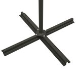 vidaXL Parasol déporté avec mât et lumières LED Anthracite 300 cm