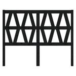 vidaXL Tête de lit Noir 166x4x100 cm Bois massif de pin
