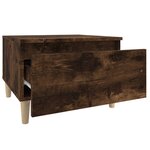 vidaXL Table d'appoint Chêne fumé 50x46x35 cm Bois d'ingénierie