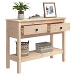 vidaXL Table console 100x35x75 cm Bois massif de pin