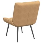 vidaXL Chaise de relaxation marron 64x74x84 cm velours