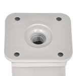 vidaXL Pieds de canapé 4 Pièces Argent 38 x 38 x 180 mm Fer