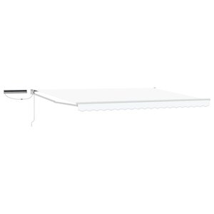 vidaXL Auvent rétractable électrique Blanc 4 5 × 3 m