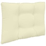 vidaXL Coussin de canapé d'extérieur 2 Pièces Crème Polyester