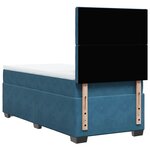 vidaXL Sommier à lattes de lit avec matelas bleu 100x200 cm