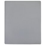 vidaXL Drap-housse Jersey Gris 140x200 cm Coton