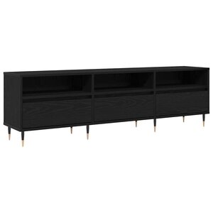 vidaXL Meuble TV Chêne noir 150 x 30 x 45 cm Bois d'ingénierie