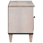 vidaXL Meuble TV Blanc 105 x 33 x 46 cm bois de manguier massif