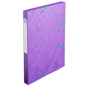 Boite de classement Cartobox Dos 25mm Carte lustrée Nature Future® Violet x 25 EXACOMPTA