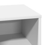 vidaXL Table de chevet avec LED Blanc 50x34 5x50 cm