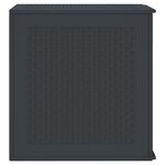 vidaXL Boîte de rangement Anthracite 55 x 53 x 57 cm Polypropylène