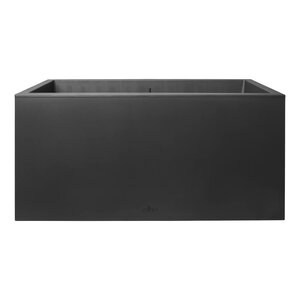 Bac à fleurs - Noir - 78 x 39 x 38 cm - 100 recyclé
