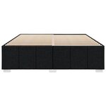 vidaXL Cadre de lit sans matelas noir 200x200 cm tissu