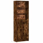 vidaXL Buffet haut avec LED chêne fumé 69x32 5x200cm bois d’ingénierie