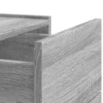 vidaXL Table de chevet murale sonoma gris 45x30x35 cm