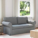 vidaXL Canapé Gris clair 215 x 82 x 80 cm tissu