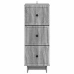 vidaXL Armoire à tiroirs Sonoma gris 33 x 34 5 x 90 cm