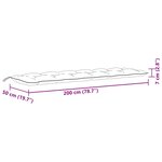 vidaXL Coussins de banc de jardin lot de 2 beige mélangé tissu