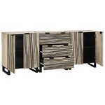 vidaXL Ensemble de mobilier de salle de bain avec tiroir 3 Pièces Blanc