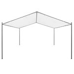 vidaXL Belvédère de jardin 400x400x260 cm Blanc 180 g/m²