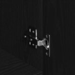 vidaXL Buffet Noir 90 x 34 x 80 cm Bois d'ingénierie