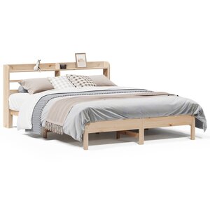 vidaXL Cadre de lit sans matelas 140x200 cm bois massif de pin