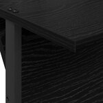 vidaXL Étagère à magazines avec étagère Chêne noir 68 x 40 x 123 5 cm