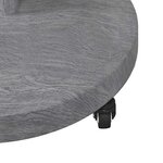vidaXL Socles de parasol d'extérieur Bois foncé 48 x 48 x 32.5 cm