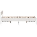 vidaXL Cadre de lit sans matelas blanc 150x200 cm bois de pin massif