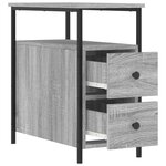 vidaXL Tables de chevet 2 Pièces sonoma gris 30x60x60cm bois d'ingénierie
