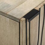 vidaXL Cabinet de salle de bain Marron et Noir 38 x 33.5 x 58 cm