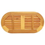 vidaXL Plateau de Table 80x40x2 2 cm Ovale en Bois Massif d'Acacia