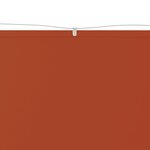 vidaXL Auvent vertical Terre cuite 60x1200 cm Tissu oxford