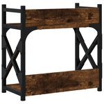 vidaXL Support d'imprimante à 2 niveaux chêne fumé 40x20x40 cm