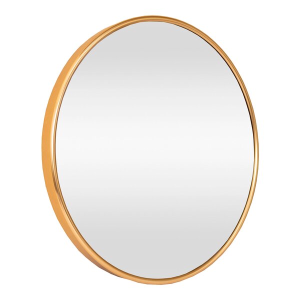 Miroir mural rond 60 cm aluminium doré 03_0007946