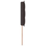vidaXL Tête de lit LED avec tête de lit Marron foncé 80 cm Polyester