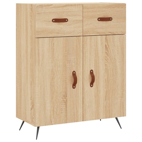 vidaXL Buffet chêne sonoma 69 5x34x90 cm bois d'ingénierie