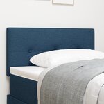 Tête de lit capitonnée bleu 100 cm en tissu