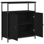 Armoire murale vidaXL Chêne noir 69 5x34x90 cm Bois reconstitué
