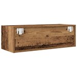 vidaXL Meuble TV vieux bois 80x31x25 5 cm bois d'ingénierie