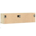 vidaXL Meuble TV mural avec lumières LED chêne sonoma 140x31x38 cm