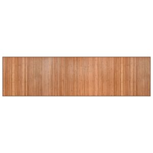 vidaXL Tapis rectangulaire naturel 80x300 cm bambou