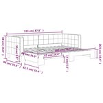 vidaXL Lit de jour avec lit gigogne gris clair 80x200 cm velours