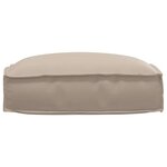 vidaXL Coussin pour assise de palette Taupe 50 x 50 x 12 cm